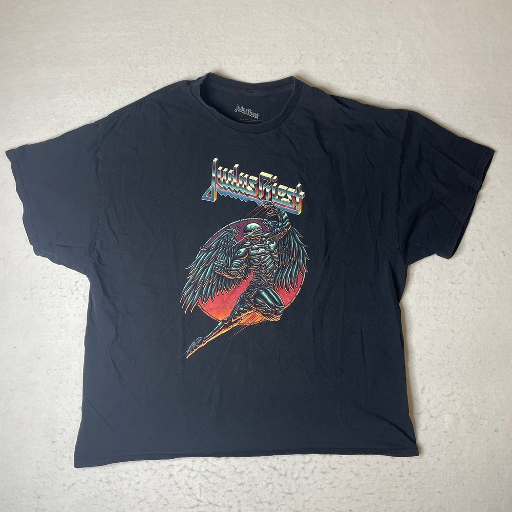 Judas Priest Heavy Metal Band T Shirt Black 2XL 2021 Tour‎ Concert Merch